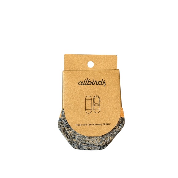 allbirds Other - Allbirds Unisex No Show Socks Medium Poppy Women 8-10 Men 7-8 Grey Orange Trino